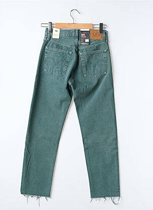Jeans coupe droite taille normale taille normale vert LEVI'S femme