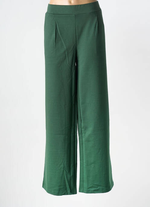 Pantalon large taille normale taille normale vert B.YOUNG femme