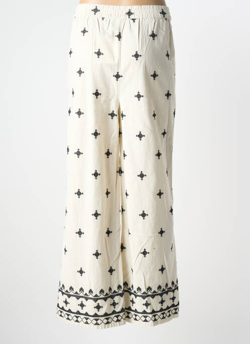 Pantalon large taille normale taille normale beige B.YOUNG femme