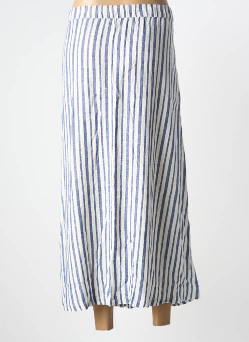 Jupe longue coupe droite bleu B.YOUNG femme