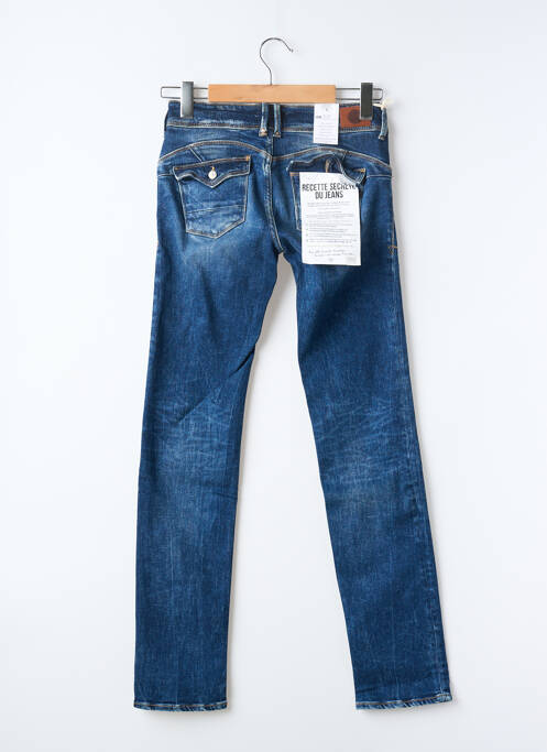 Jeans coupe slim effet usé délavé taille normale bleu LE TEMPS DES CERISES femme