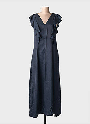 Robe longue manches courtes manches courtes noir B.YOUNG femme