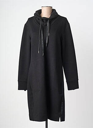 Robe mi-longue manches longues manches longues noir TIMEZONE femme