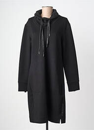 Robe mi-longue manches longues manches longues noir TIMEZONE femme