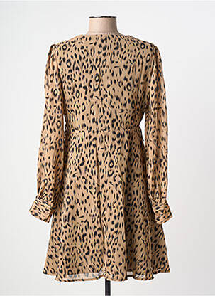 Robe courte manches longues manches longues marron LILI SIDONIO femme