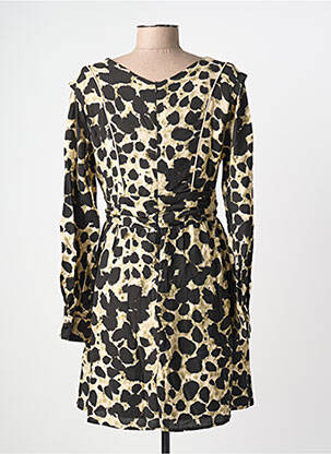 Robe courte fermeture zippée au dos manches longues vert MOLLY BRACKEN femme