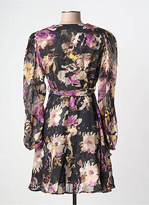 Robe courte manches longues manches longues noir MOLLY BRACKEN femme
