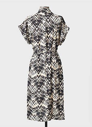 Robe mi-longue manches courtes manches courtes noir MOLLY BRACKEN femme