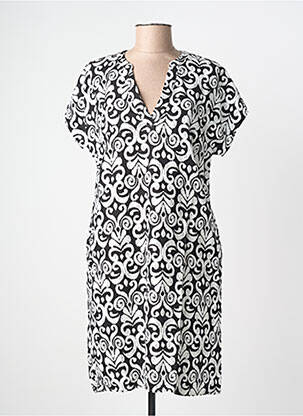 Robe courte manches courtes manches courtes noir B.YOUNG femme