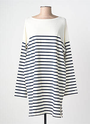 Robe courte manches longues manches longues bleu TEDDY SMITH femme