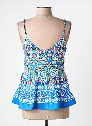 Top manches bretelles ajustables fines bretelles bleu MOLLY BRACKEN femme