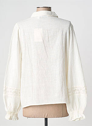 Chemisier tissage crêpe manches longues beige B.YOUNG femme