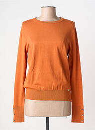 Pull resserrée sur le bas manches longues orange SALSA femme