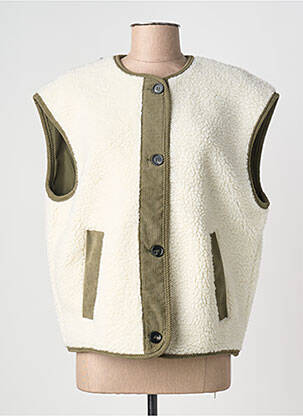 Gilet sans manche poches beige B.YOUNG femme