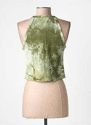 Top stretch sans manche vert LILI SIDONIO femme