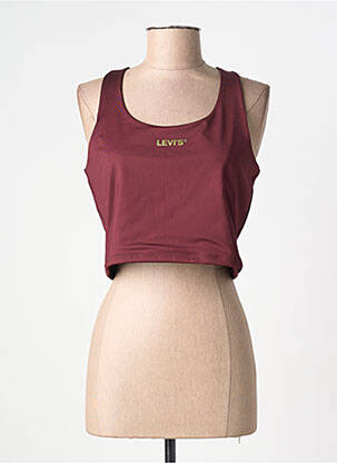Top stretch sans manche rouge LEVI'S femme