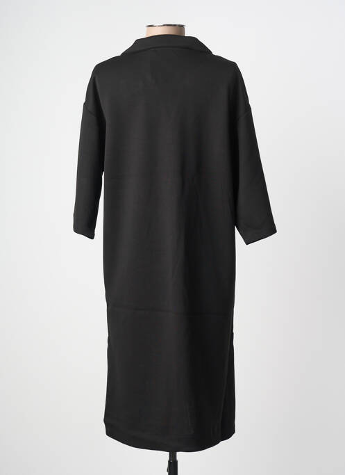 Robe mi-longue manches courtes manches courtes noir B.YOUNG femme