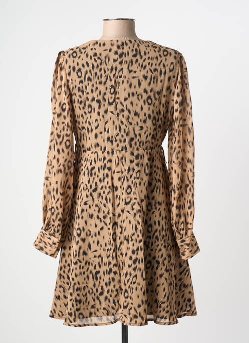 Robe courte manches longues manches longues marron LILI SIDONIO femme