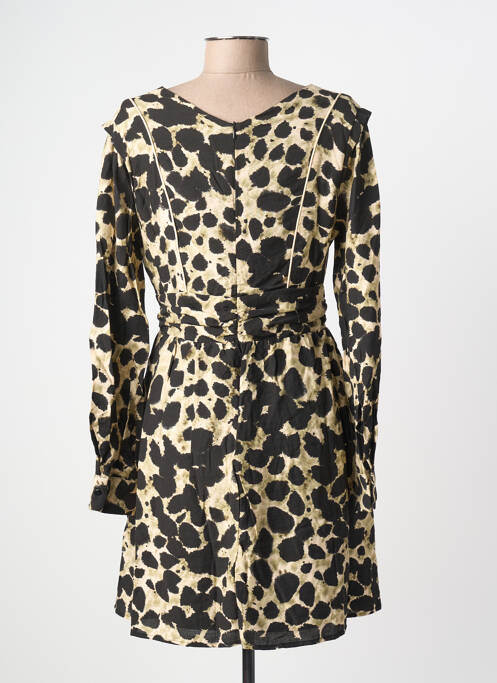 Robe courte fermeture zippée au dos manches longues vert MOLLY BRACKEN femme