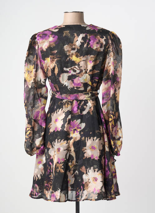 Robe courte manches longues manches longues noir MOLLY BRACKEN femme