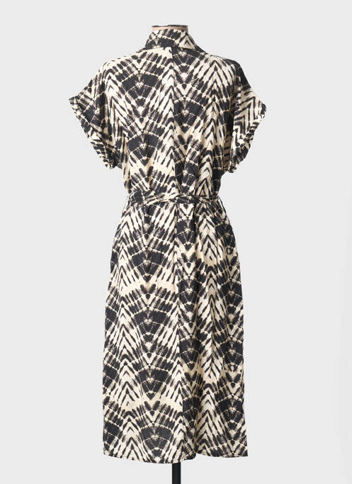 Robe mi-longue manches courtes manches courtes noir MOLLY BRACKEN femme