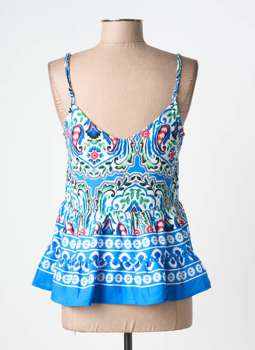 Top manches bretelles ajustables fines bretelles bleu MOLLY BRACKEN femme