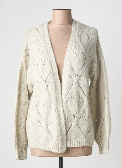 Gilet manches longues stretch gris MOLLY BRACKEN femme