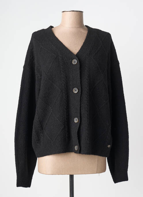 Gilet manches longues stretch noir TIMEZONE femme