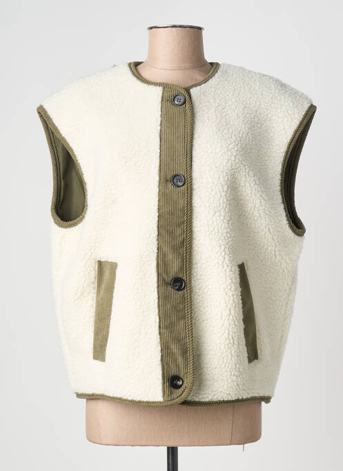 Gilet sans manche poches beige B.YOUNG femme