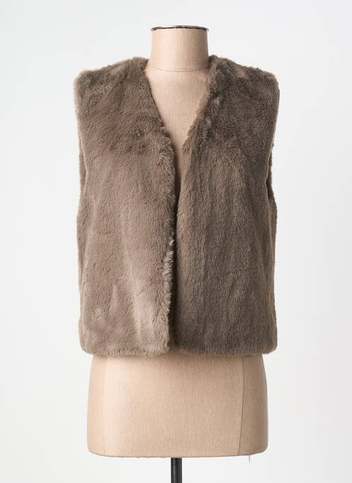 Gilet sans manche doublure marron MOLLY BRACKEN femme