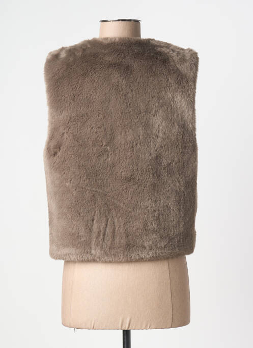 Gilet sans manche doublure marron MOLLY BRACKEN femme