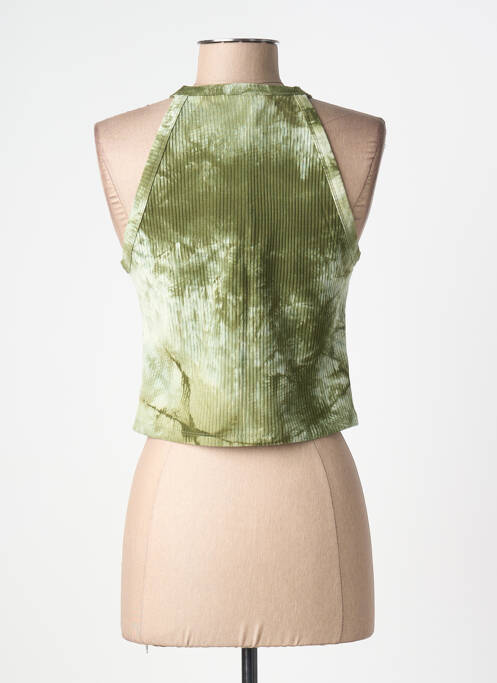 Top stretch sans manche vert LILI SIDONIO femme