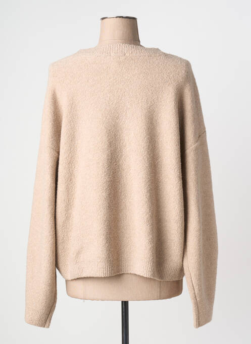 Gilet manches longues stretch beige TIMEZONE femme