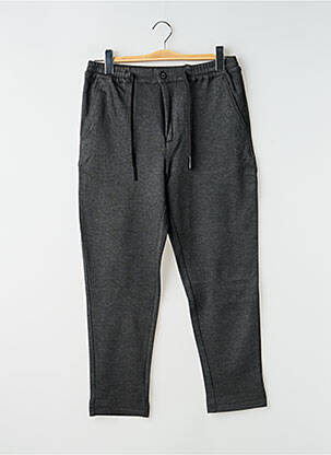 Pantalon droit tissage chiné taille normale gris TEDDY SMITH homme