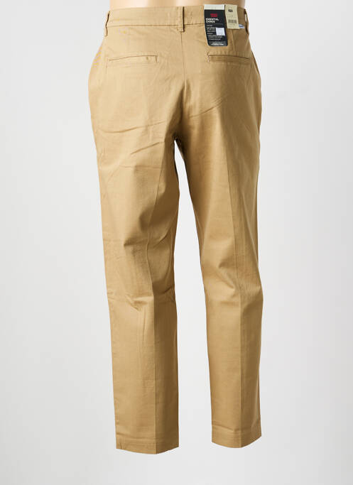 Pantalon chino fermeture zippée sous rabat avec crochet taille normale marron LEVIS homme