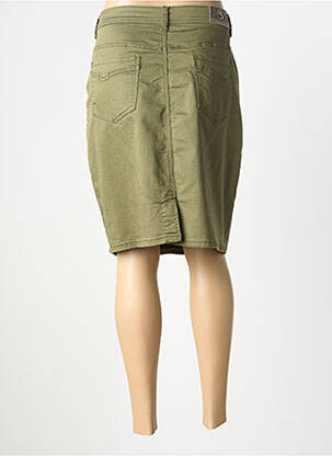 Jupe mi-longue coupe droite vert S.QUISE femme