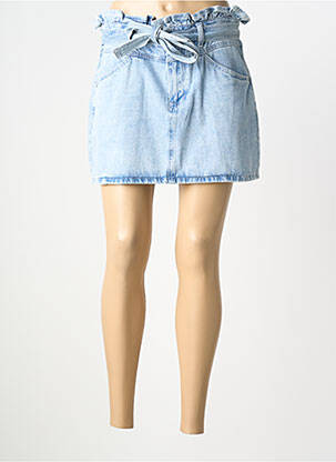 Mini-jupe taille normale bleu MOLLY BRACKEN femme