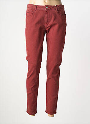 Jeans coupe slim stretch taille normale orange KANOPE femme