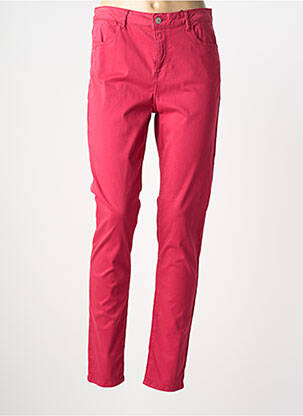 Jeans coupe slim stretch taille normale rose KANOPE femme