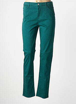 Jeans coupe slim stretch taille normale vert KANOPE femme