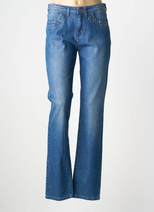 Jeans coupe slim stretch taille normale bleu KANOPE femme