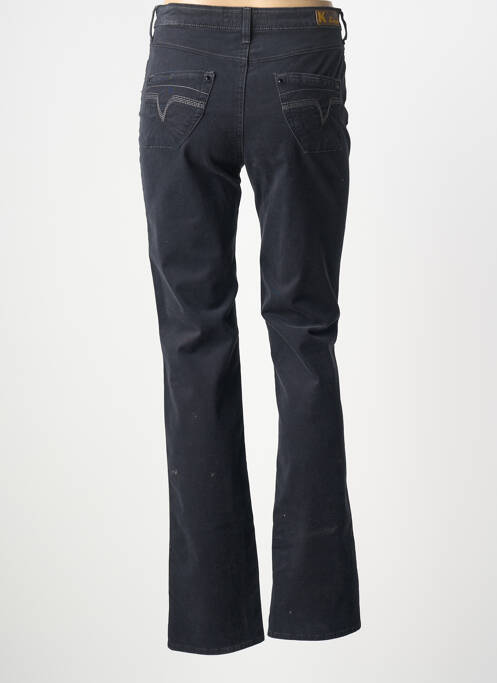 Jeans coupe slim stretch taille haute noir KANOPE femme