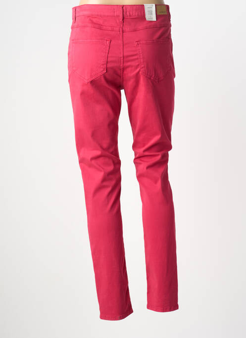 Jeans coupe slim stretch taille normale rose KANOPE femme