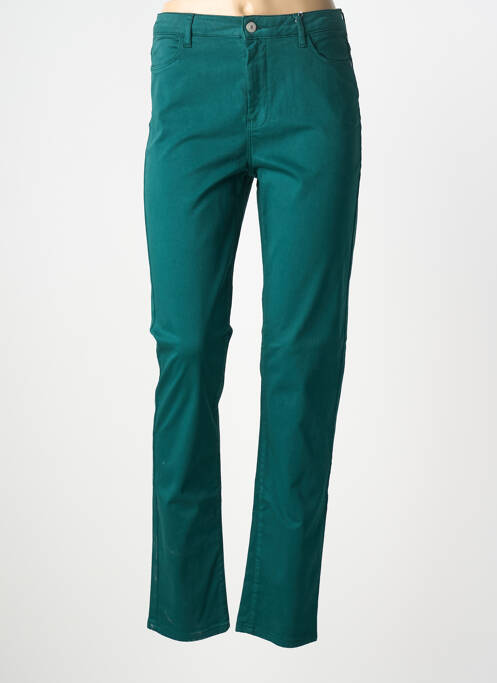 Jeans coupe slim stretch taille normale vert KANOPE femme