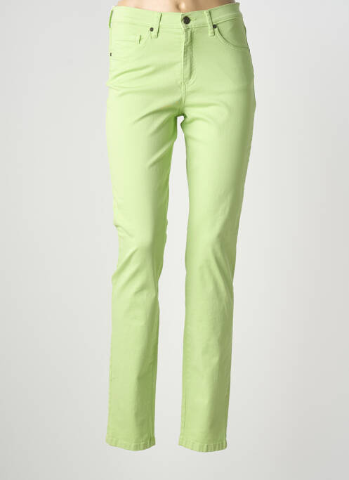 Jeans coupe slim stretch taille normale vert LCDN femme