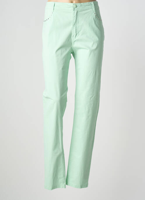 Jeans coupe slim stretch taille normale vert YOULINE femme