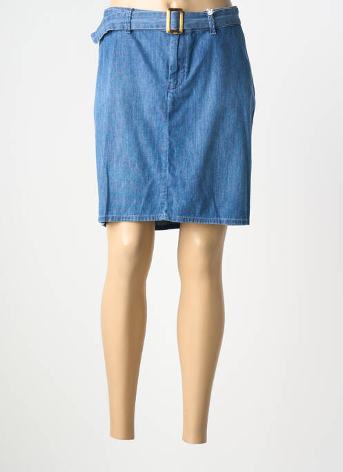 Jupe courte poches bleu KANOPE femme