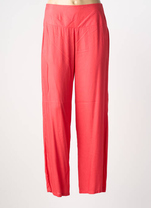 Pantalon droit tissage popeline taille normale rouge LA FIANCEE DU MEKONG femme