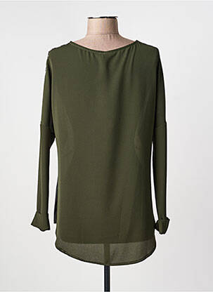 Top imprimé fantaisie manches longues vert EGO femme