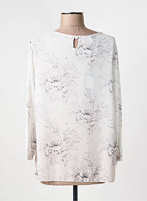 Top coupe fluide manches longues blanc EGO femme